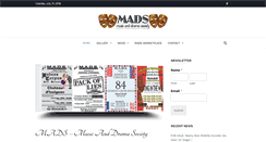 Desktop Screenshot of mads-theatre.org